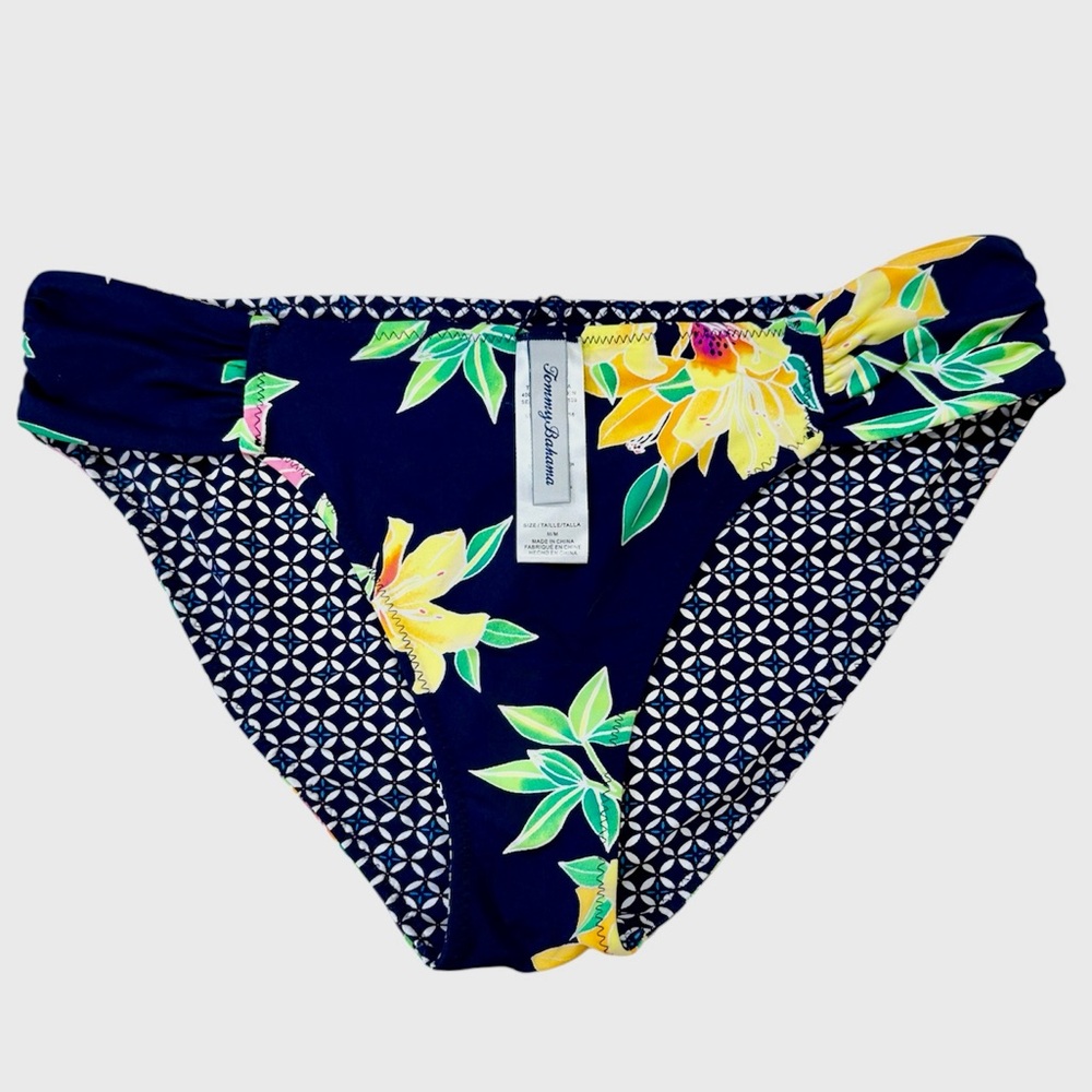 Tommy Bahama Reversible Side-Shirred Bikini Bottom